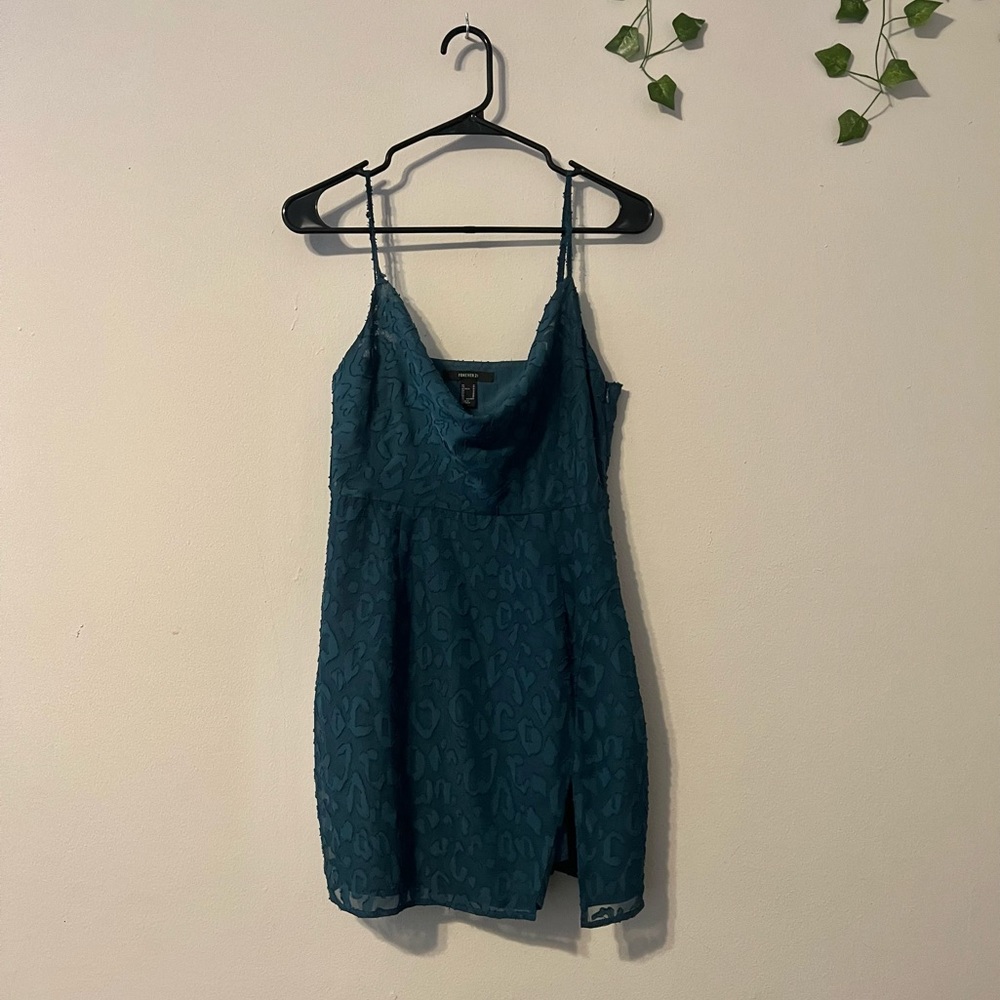 Dark Green Mini Dress
